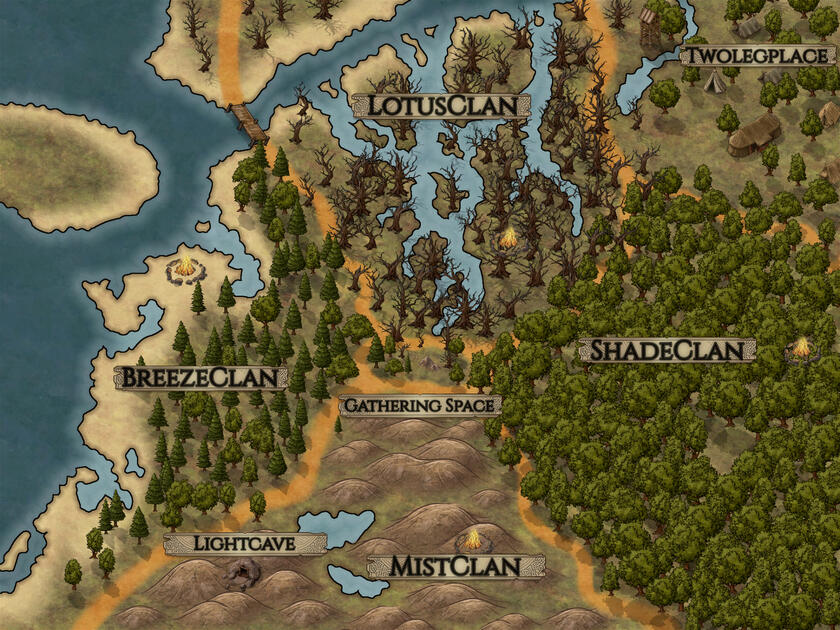 A map of the territories.